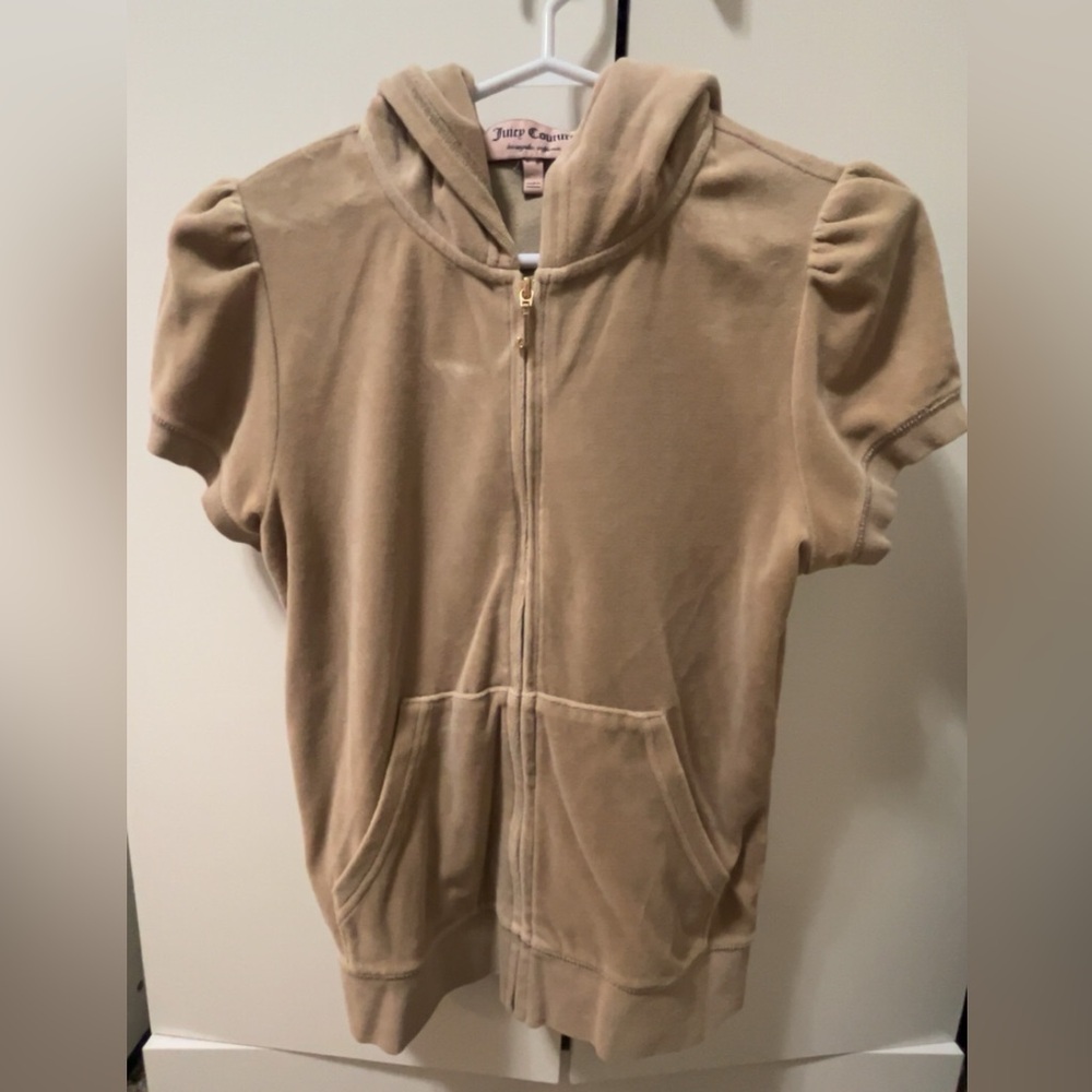 Juicy Couture Beige Plush Hoodie